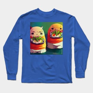 Kawaii Anime Sushi Long Sleeve T-Shirt